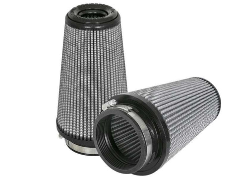 aFe 21-91117-MA Magnum FLOW Pro DRY S Replacement Air Filter (Pair) F-3.5in. / B-5in. T-3.5in. (Inv) H-8in.