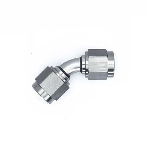 DeatschWerks 6AN Flare Female Swivel 45-Degree to 6AN Flare Female Swivel - Anodized Matte Black