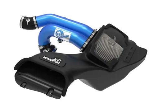 aFe 50-30072DL 21-22 Ford F-150 Raptor V6-3.5L(tt) Momentum XP Cold Air Intake System Blue w/ Pro Dry S Filter