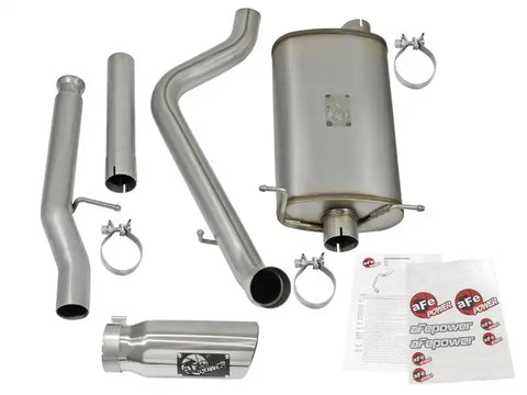 aFe 49-44072-P MACHForce XP Exhausts Cat-Back Polished Tips 09-17 GM Silverado 1500 4.3/5.3L RegCab SB/LB
