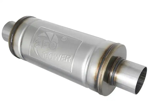 aFe 49M00012 MACH Force-Xp 409 SS Muffler 3in Center/Center 14in L x 6in Dia - Round Body