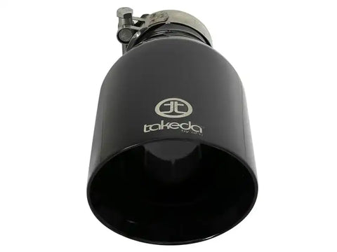 aFe 49T25454-B09 MACH Force-Xp 409 SS Clamp-On Exhaust Tip 2.5in. Inlet / 4.5in. Outlet 9in. L - Black