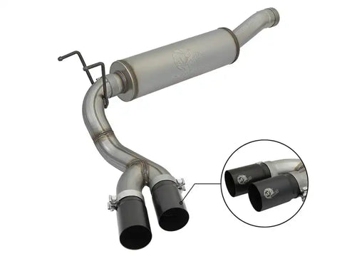 aFe 49-42057-B Rebel Series 3-1/2in 409 SS Cat-Back Exhaust System w/Black Tip RAM 2500/3500 14-17 V8 6.4L