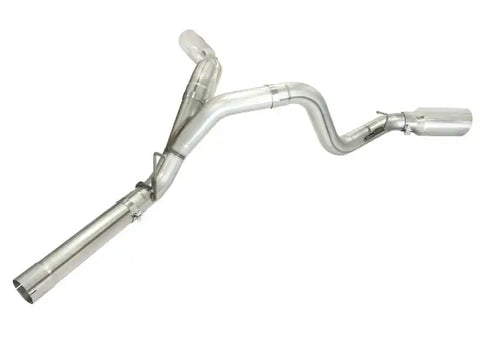 aFe 49-44043-P MachForce XP Exhaust 4inch DP-Back All SS 2011-14 GM Diesel Trucks V8-6.6L LML Polished