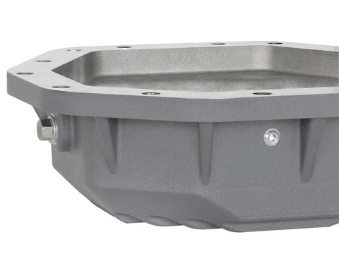 aFe 46-70350 Power Street Ser Rear Diff Cover Raw w/Mach Fin 2017 Ford Diesel Trucks V8-6.7L(td) Dana M275-14