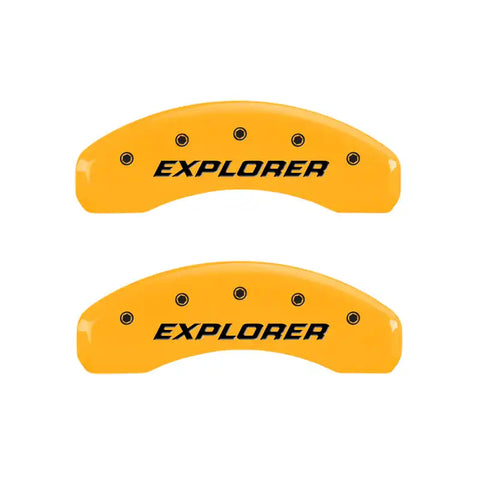 MGP 4 Caliper Covers Engraved Front & Rear Explorer/2011 Yellow Finish Black Char 2006 Ford Explorer