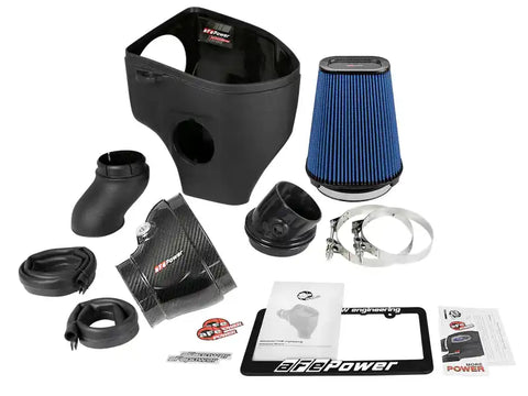 aFe 57-10001R Magnum Force Stage-2 Track Series Carbon Fiber AIS w/ Pro 5R Media - 18 Dodge Challenger V8-6.2L