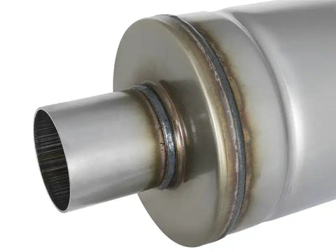 aFe 49M00021 MACH Force-Xp 409 SS Muffler 2.5in Center/Center 18in L x 6in Dia - Round Body