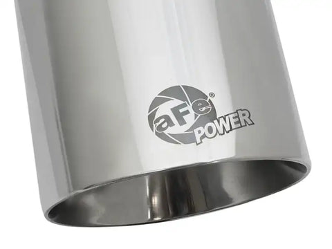 aFe 49T30454-P092 MACH Force-Xp Univ 304 SS Double-Wall Clamp-On Exhaust Tip - Polished 3in Inlet 4.5in Outlet