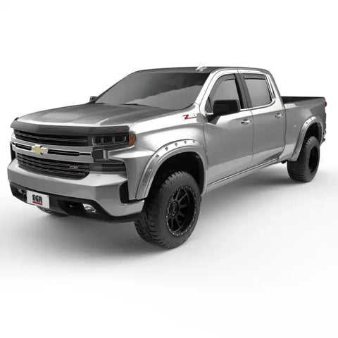 EGR 2019 Chevy 1500 Color Match Style Fender Flare - Set Switchblade Silver