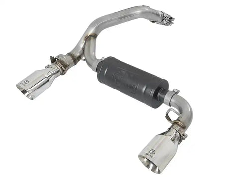 aFe 49-33104-P Takeda 3in 304 SS Axle-Back Exhaust System w/ Polished Tip 16-18 Ford Focus RS 2.3L (t)