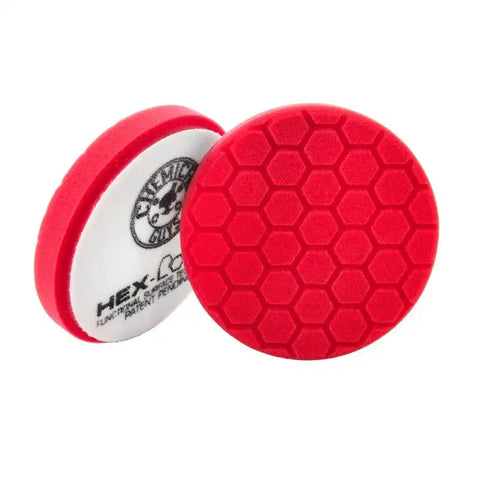Chemical Guys Hex Logic Self-Centered Perfection Ultra-Fine Finishing Pad - Red - 6.5in - Case of 12