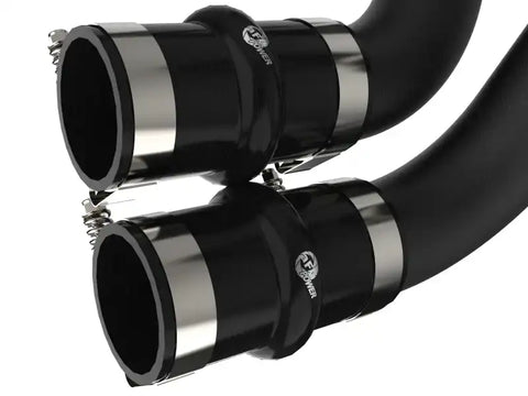 aFe 46-20514-B BladeRunner 21-22 Ford F-150 Ecoboost V6-3.5L(tt) Aluminum Hot and Cold Charge Pipe Kit Black