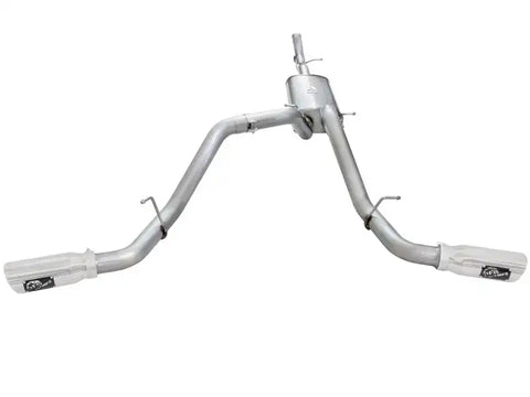 aFe 49-44057-P Mach Force-XP Exhaust 3in Cat-Back SS 14-15 GM 1500 Trucks 4.3L/5.3L Dual Split w/ Polished Tip