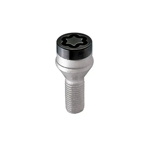 McGard Wheel Lock Bolt Set - 4pk. (Cone Seat) M12X1.5 / 17mm Hex 25.5mm Shank Length Black