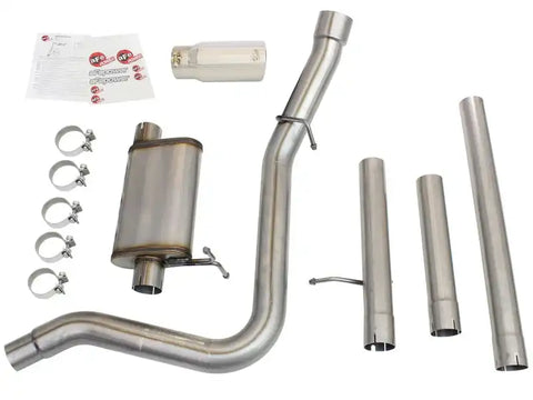 aFe 49-43076-P MACHForce XP Exhaust 3in-3.5in SS Single Side Ext CB w/ Polish Tip 99-04 Ford F150 V8 5.4L/6.8L