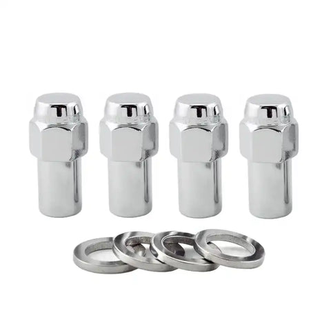 McGard Hex Lug Nut (Long Shank - .946in.) 7/16-20 / 13/16 1.85in. Length (4-Pack) Chrome