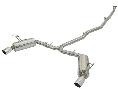 aFe 49-36615-P POWER Takeda 16-17 Honda Civic I4-1.5L (t) 2.25-2.5in 304 SS CB Dual-Exit Exhaust Polish Tip