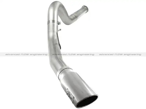 aFe 49-03055-P Atlas 5in DPF-Back Aluminized Steel Exh Sys, Ford Diesel Trucks 11-14 v8-6.7L (td) Polished tip