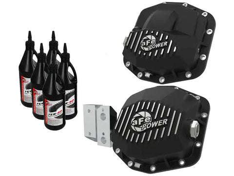 aFe 46-7119AB Pro Series Rear Differential Cover Black w/Gear Oil 20-21 Jeep Gladiator (JT) V6 3.6L
