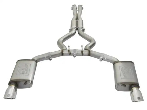 aFe 49-36448-P 20-22 Audi RS6 Avant V8 4L(tt) MACH Force-Xp 3in to 2.5in 304 SS Cat-Back Exhaust w/Polished Tip