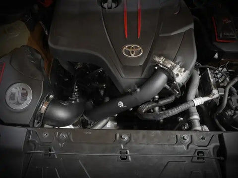aFe 46-20488-B BladeRunner Black 2-3/4in Aluminum Charge Pipe 2021 Toyota Supra GR (A90) I4-2.0L (t) B48