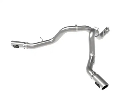 aFe 49-44126-P Large Bore-HD 4in 409SS DPF-Back Exhaust System w/Polished Tips 20 GM Diesel Trucks V8-6.6L