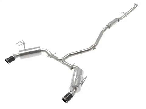 aFe 49-36628-C Takeda 2.5in 304 SS Cat-Back Exhaust System w/CF Tips 2022+ Honda Civic L4-1.5L (t)
