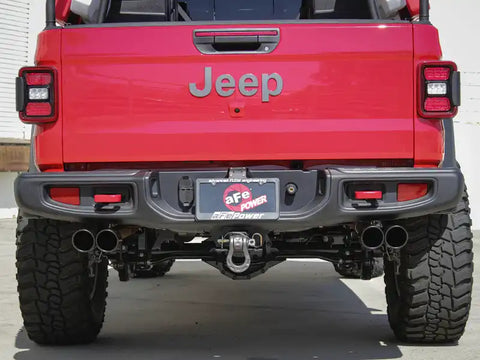 aFe 49-38084-B Vulcan Series 3in-2-1/2in 304 SS Cat-Back 2020 Jeep Gladiator (JT) V6-3.6L w/ Black Tips