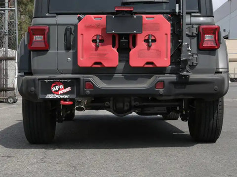 aFe 49-48070-1P MACH Force-Xp Axle-Back Exhaust System w/Polished Tip 18-20 Jeep Wrangler L4-2.0T / V6-3.6L