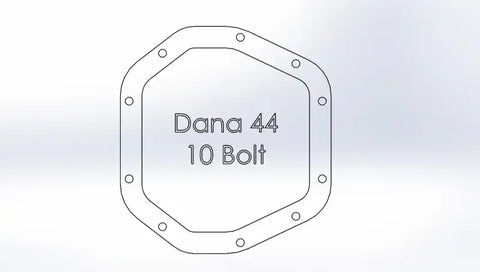 aFe 46-71110B Diff Cover 97-18 Jeep Wrangler (TJ/JK) ONLY Dana 44 Axle Front or Rear (Pro Series)