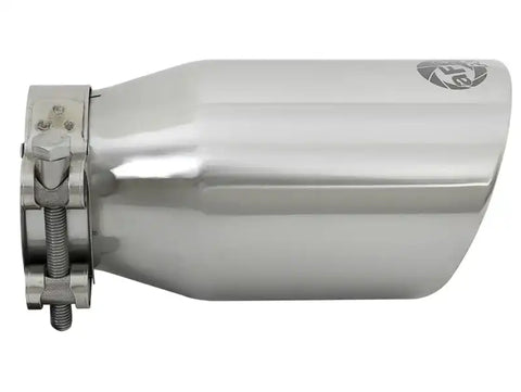 aFe 49T25354-P07 MACH Force-Xp Universal 304 SS Single-Wall Clamp-On Exhaust Tip - Polished