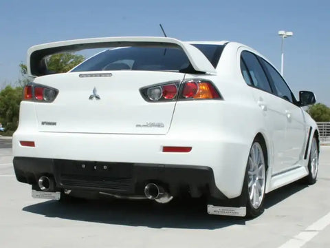 aFe 49-36701 Takeda Exhaust 304SS Dual Cat-Back w/ Polished Tips 08-13 Mitsubishi Lancer Evo X L4 2.0L Turbo