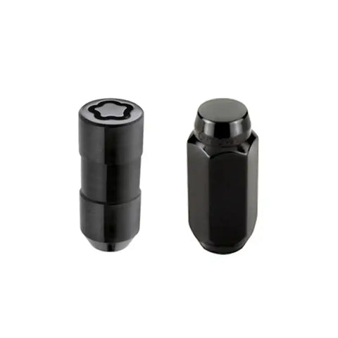 McGard 6 Lug Hex Install Kit w/Locks (Cone Seat Nut) M14X2.0 / 13/16 2.25in. Length - Black