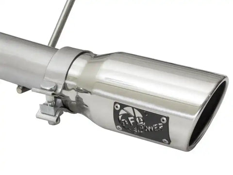 aFe 49-48056-P Rebel Series CB 2.5in Dual Center Exit SS Exhaust w/ Polish Tip 07-15 Jeep Wrangler 3.6L/3.8L V6