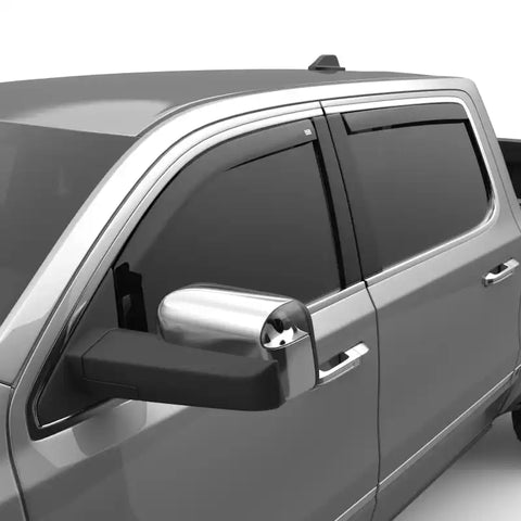 EGR 572951 2019 Dodge Ram 1500 Crew Cab SlimLine In-Channel Window Visors Set of 4 - Dark Smoke