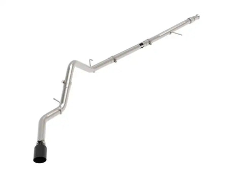 aFe 49-44128-B Large Bore-HD 3 409SS DPF-Back 20-21 GM Trucks L6-3.0L (td) LM2 - Black Tip