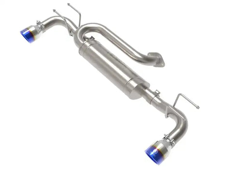 aFe 49-37023-L 19-22 Mazda 3 L4 2.5L Takeda 3in to 2-1/2in 304 SS Axle-Back Exhaust w/ Blue Flame Tip