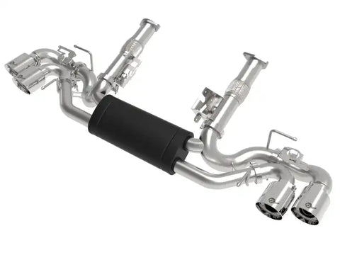 aFe 49-34124-P MACH Force-Xp 3 to 2-1/2 304SS Cat-Back 2020 Chevy Corvette (C8) 6.2L - Polished Tip