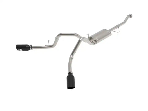 aFe 49-33126-B Vulcan 3in 304 SS Cat-Back Exhaust 2021 Ford F-150 V6 2.7L/3.5L (tt)/V8 5.0L w/ Black Tips
