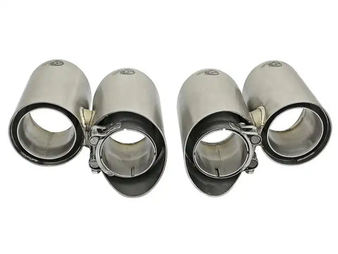 aFe 49C36416-P MACH Force-Xp 304 SS OE Exhaust Tips Polished 12-16 Porsche 911 (C2S 991) H6 3.8L