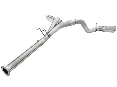 aFe 49-03065-P Atlas Exhaust 4in DPF-Back Aluminized Steel Polished Tip 11-14 ford Diesel Truck V8-6.7L