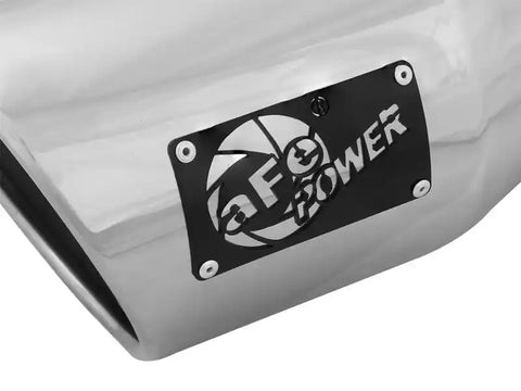 aFe 49T50702-P12 Diesel Exhaust Tip Bolt On Black 5in Inlet x 7in Outlet 12in - Right