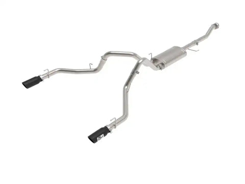aFe 49-33127-B Vulcan 3in 304 SS Cat-Back Exhaust 2021 Ford F-150 V6 2.7L/3.5L (tt)/V8 5.0L w/ Black Tips