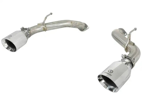 aFe 49-36130NM-P Takeda 2.5in 304 SS Axle-Back Exhaust w/ Polished Tips 16-18 Infiniti Q50 V6-3.0L (tt)