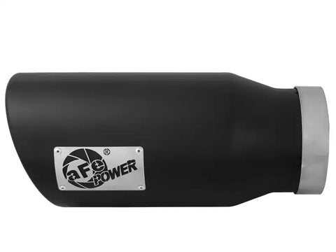 aFe 49t50702-b15 POWER MACH Force-Xp 5in 304 Stainless Steel Exhaust Tip x 7Out x15Lin Bolt-On Right-Blk