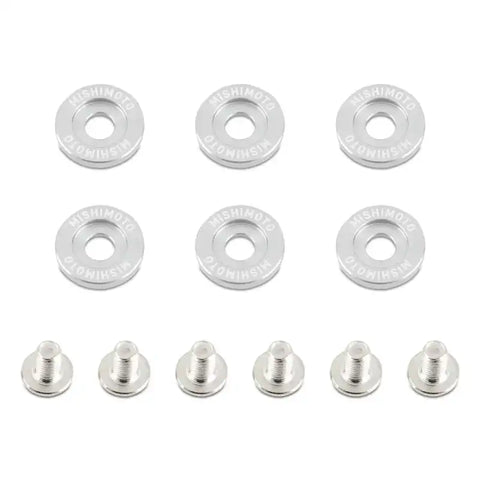 Mishimoto Large Fender Washer Kit (6pcs) - Silver