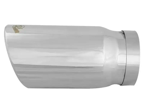aFe 49T50604-P12 Universal Bolt On Exhaust Tip Polished 5in Inlet x 6in Outlet 12in Long