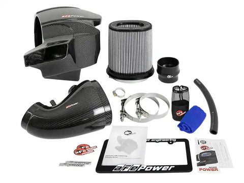 aFe 58-10001D Momentum Carbon Fiber CAIS w/ Pro Dry S Filter 12-19 Jeep Grand Cherokee SRT8 (WK2) V8-6.4L