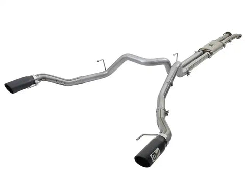 aFe 49-43045-B MACHForce XP 3in 409-SS Exhaust Cat-Back 2017 Ford F-150 Raptor V6-3.5L (tt) w/ Black Tip